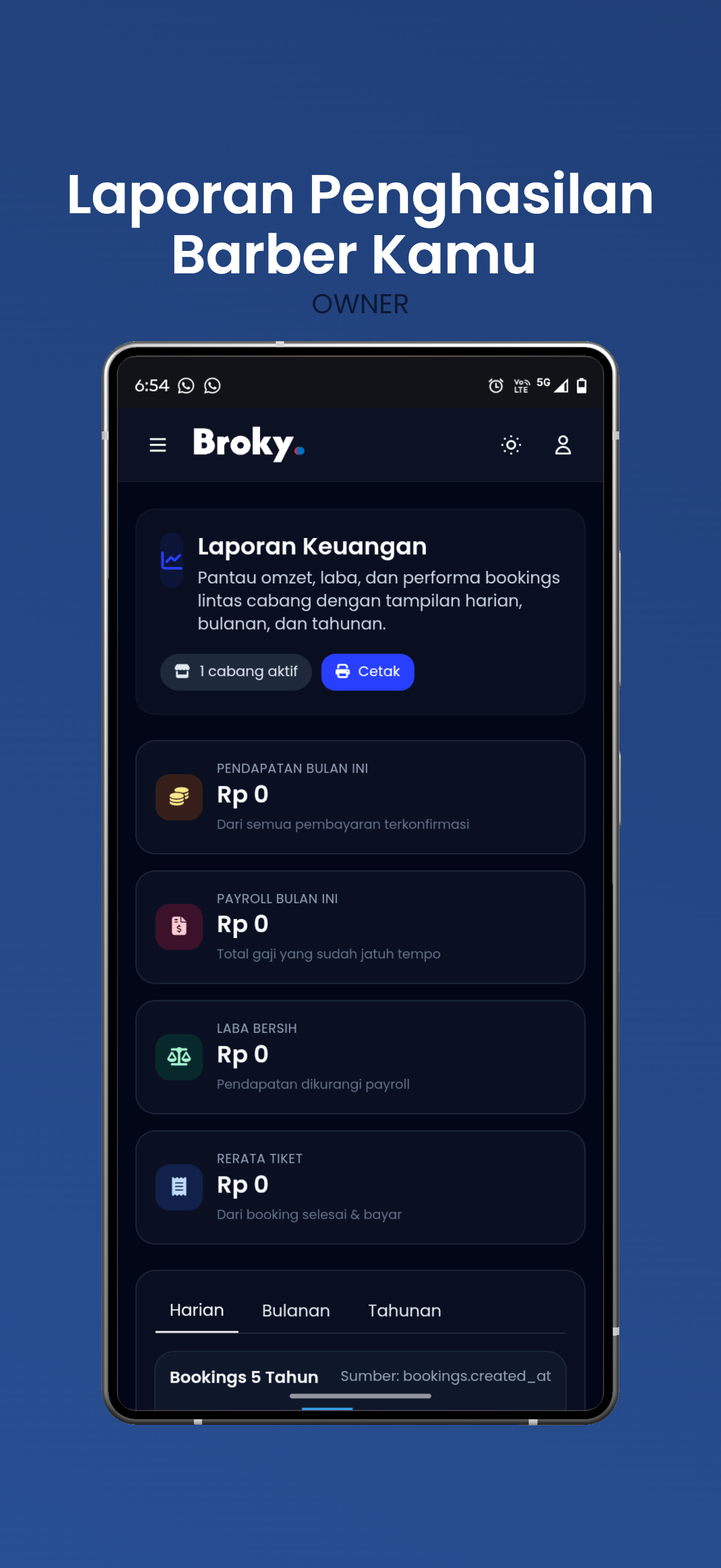 Screenshot Aplikasi Broky