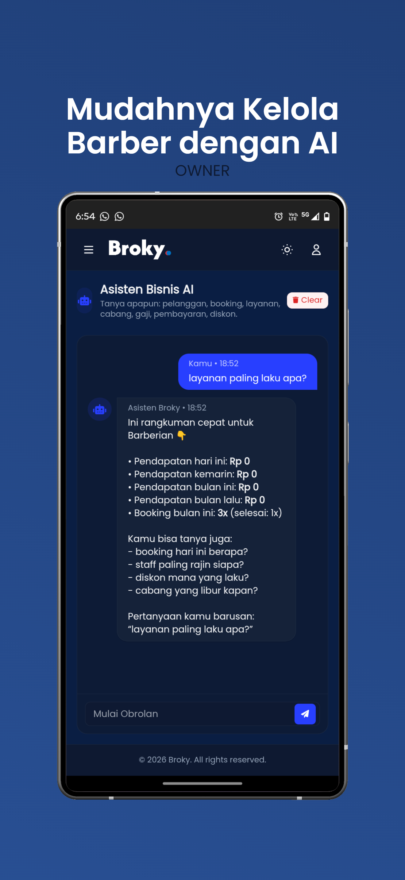 Screenshot Aplikasi Broky
