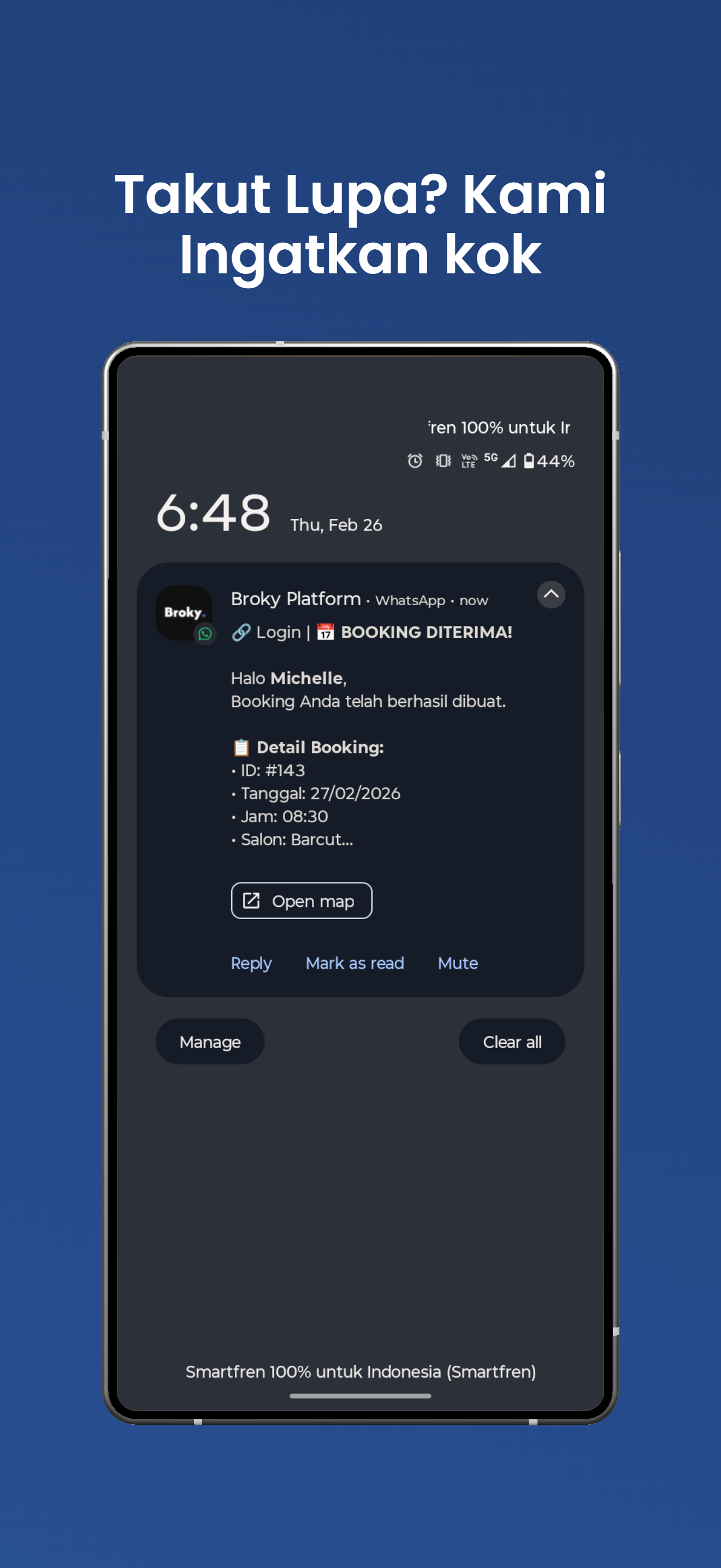 Screenshot Aplikasi Broky